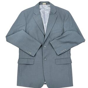 Caravelli Collezione 38R 2 Button Gray Suit Jacket Blazer